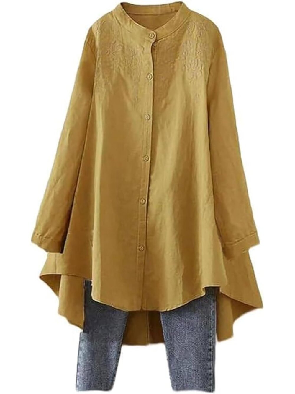 Women's Cotton Linen Button Down Shirts Casual Tops